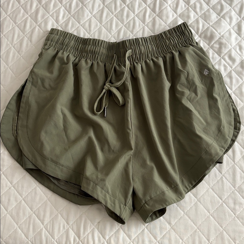 Olive Green Athletic Shorts